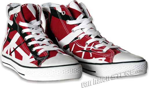 Eddie Van Halen Striped Sneakers now available! | Van Halen News Desk